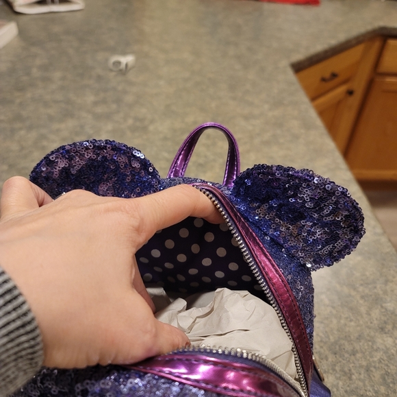 NWT Disney Loungefly Purple Potion sequin - Picture 8 of 11
